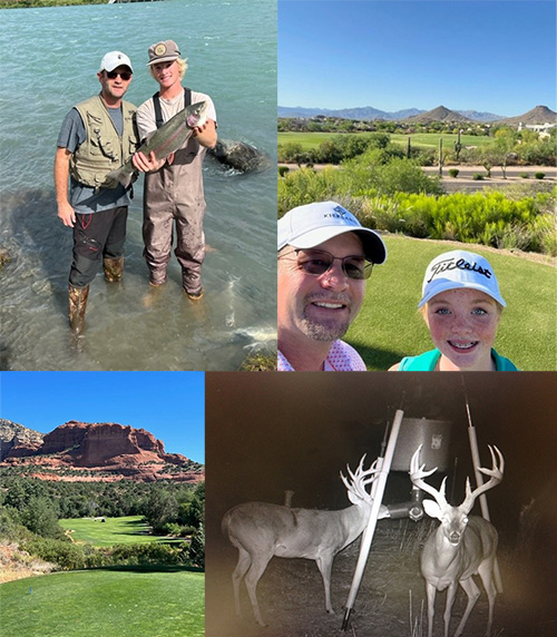 Golfing, Fishing, Hunting