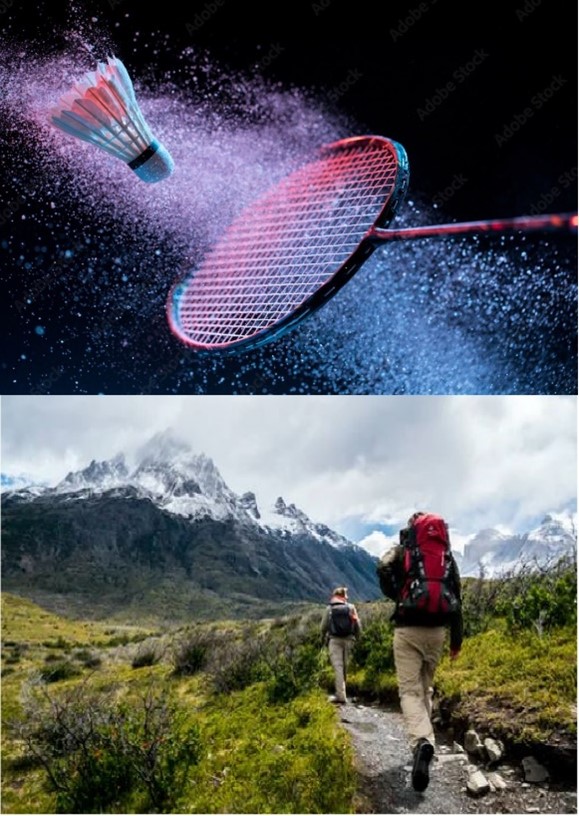 Badminton and Trekking